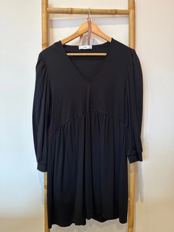 Robe noire d’hiver Mango