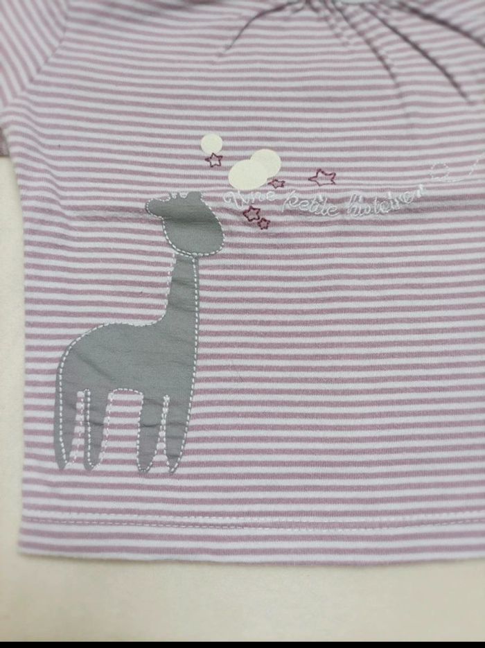 Tee-shirt manches longues Kitchoun fille 6 mois - photo numéro 2