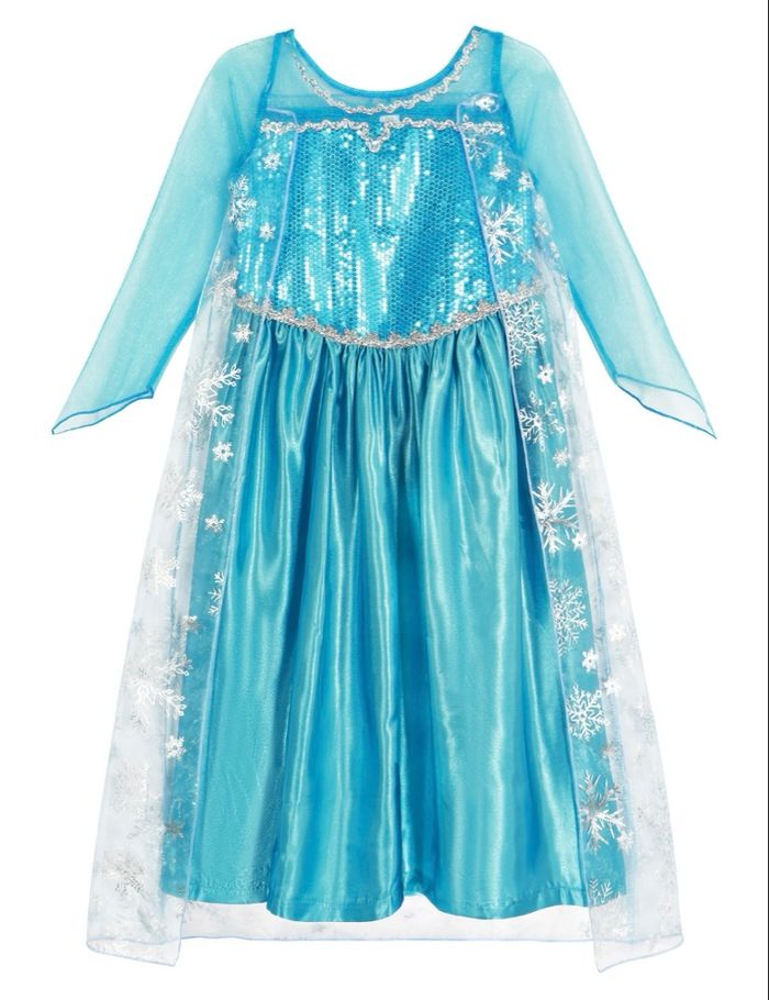 Déguisement robe princesse Elsa la reine des neiges et ces accessoires Taille 3-4ans - photo numéro 2