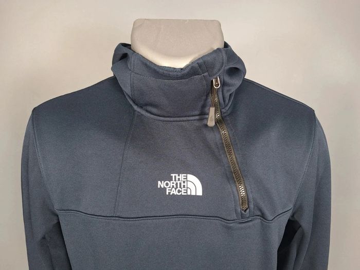 Sweat The North Face S homme capuche polaire zippé bleu foncé (543) - photo numéro 2