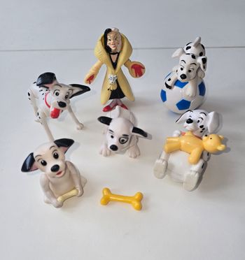 6 jouets mc donalds vintages 101 dalmatiens disney 1990