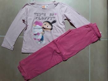 Pyjama fille MOI MOCHE ET MÉCHANT 6 ans TBE