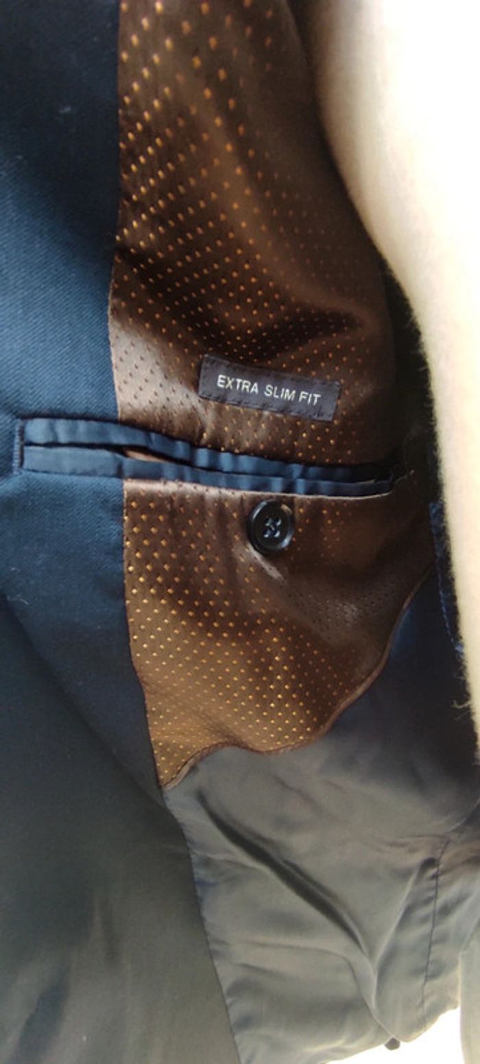 Veste blazer extra slim fit homme Devred bleu marine laine - photo numéro 8