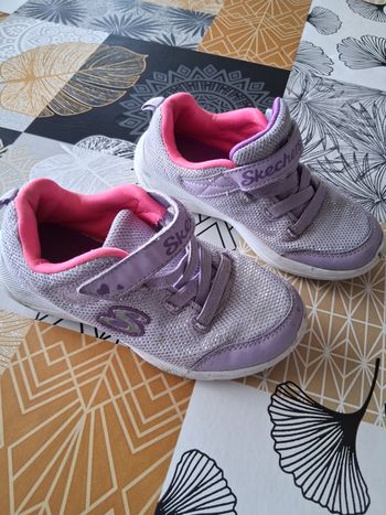Baskets fille skechers violette rose pointure 27