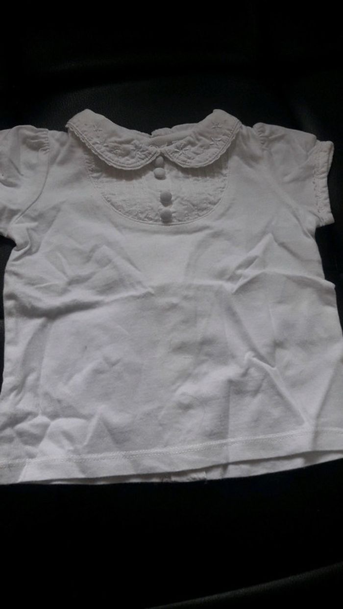 T-shirt blanc Sergent Major 3 mois