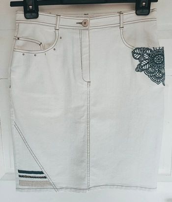 Pause Café - Jupe blanche - Article neuf 