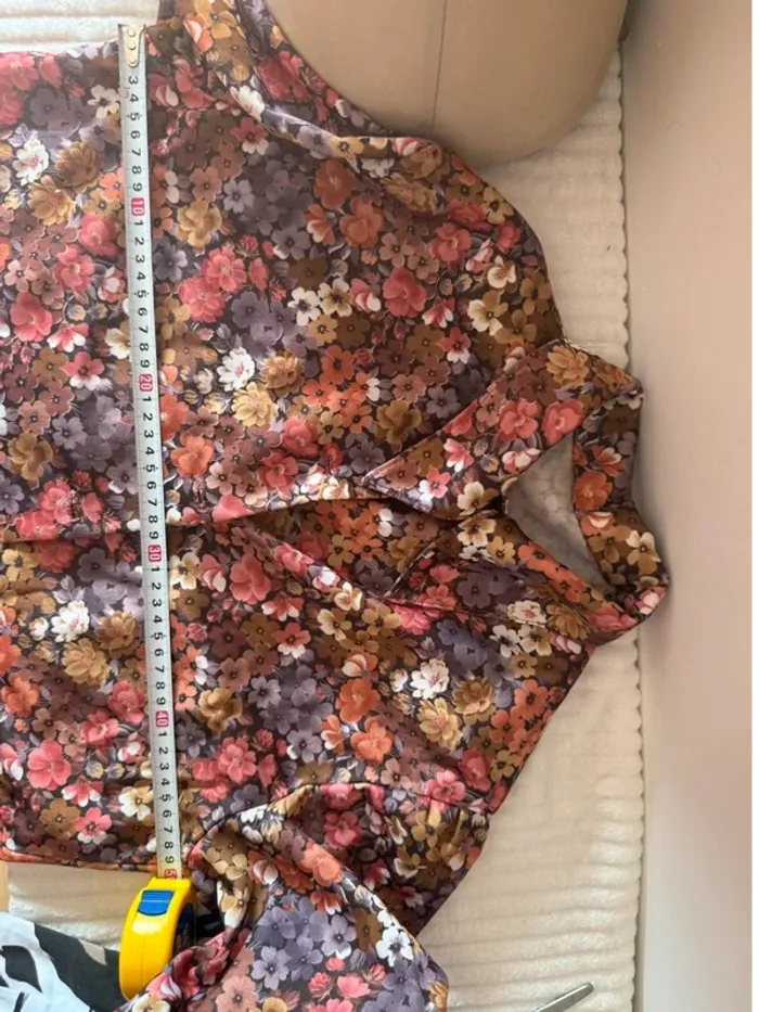 🌸 Chemisier vintage à fleurs - manches 3/4 🌸 - photo numéro 3