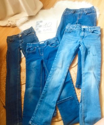 Lot jeans fille 10ans in extenso
