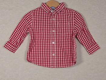 Chemise à manches longues à carreaux Tex 18 mois