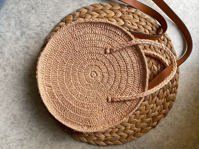 Sac paille rond bandoulière H&M - photo numéro 2