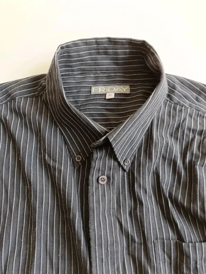 Chemise manches longues rayée friday taille xl - photo numéro 5