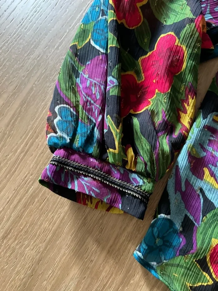 Chemise colorée bords dorés - photo numéro 4