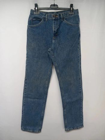 Jeans taille haute Lee vintage bleu foncé en coton