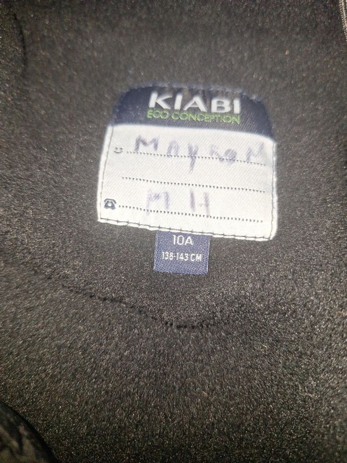 Doudoune à capuche doublure polaire - noir - photo numéro 9