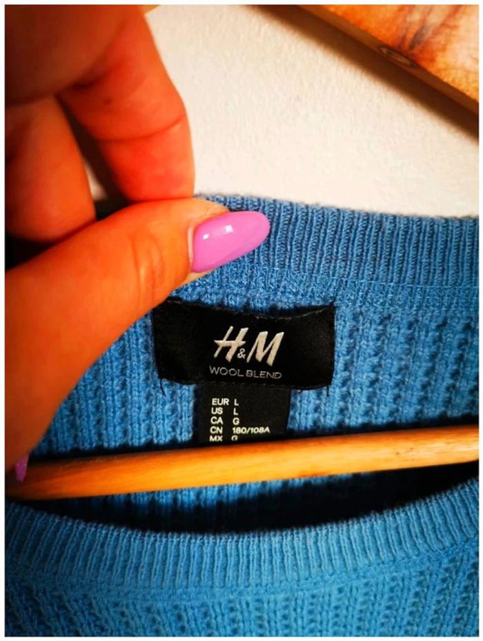 C33 pull bleu H&M L - photo numéro 3