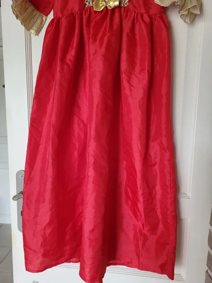 Robe de princesse reine rouge et or pailleté - Déguisement - photo numéro 6