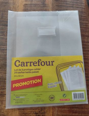 Lot de 3 protèges cahier 24x32