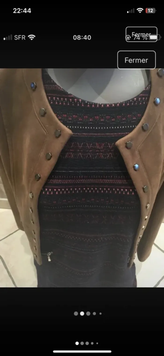 💎Petite pépite ! Magnifique lot en 38: robe Armand Thiery et d’un blazer en peau excellent état - photo numéro 2