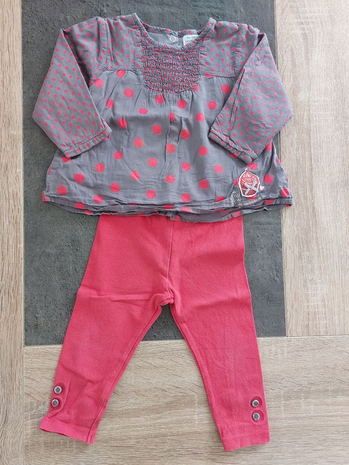 Ensemble fille haut manche longue et son pantalon