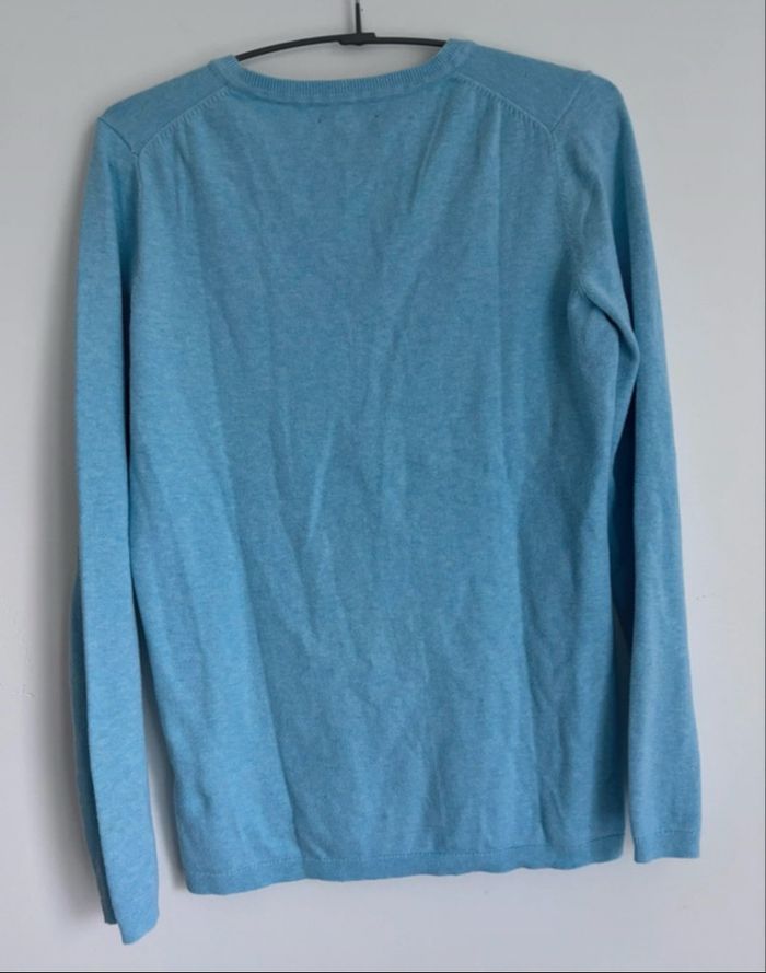 🩵 Pull col en V femme Tommy Hilfiger Taille S - photo numéro 4