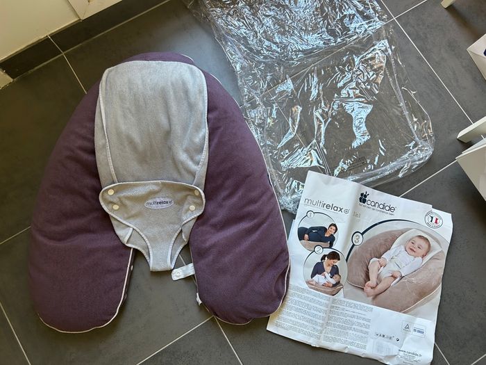 Coussin d’allaitement de grossesse transat multirelax 3 en 1 Candide - photo numéro 3