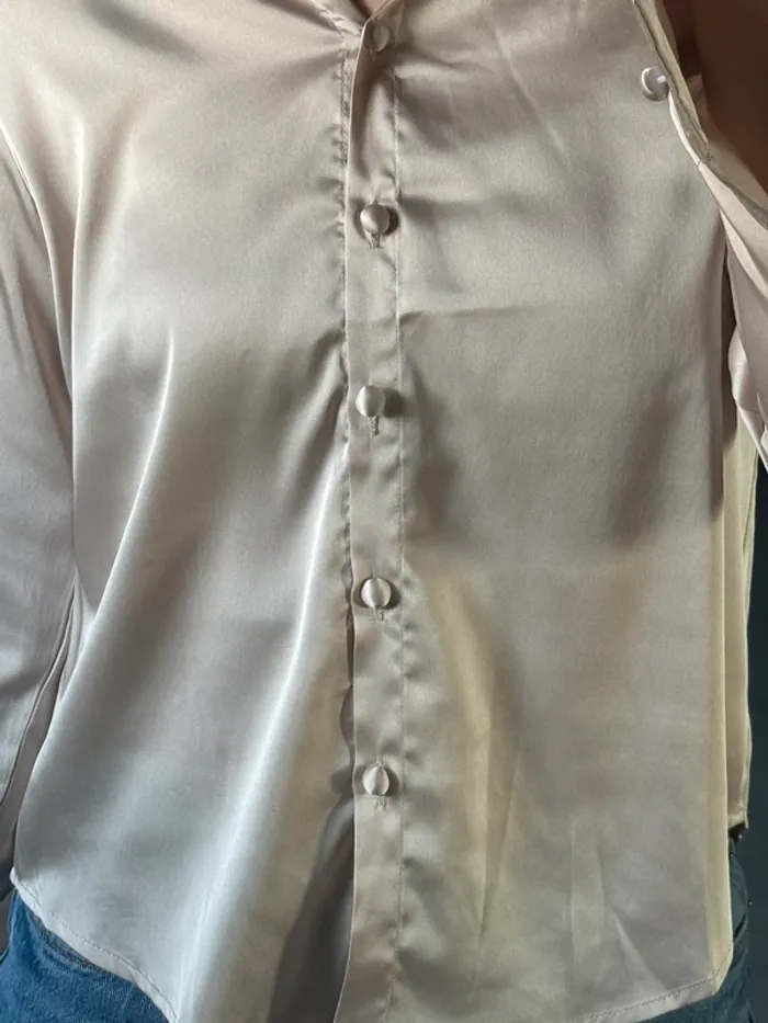 chemise satin shein - photo numéro 2