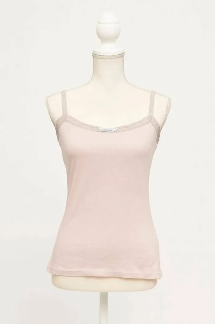 🌸 Débardeur rose pâle Camaïeu - Taille 38 (M) - photo numéro 2