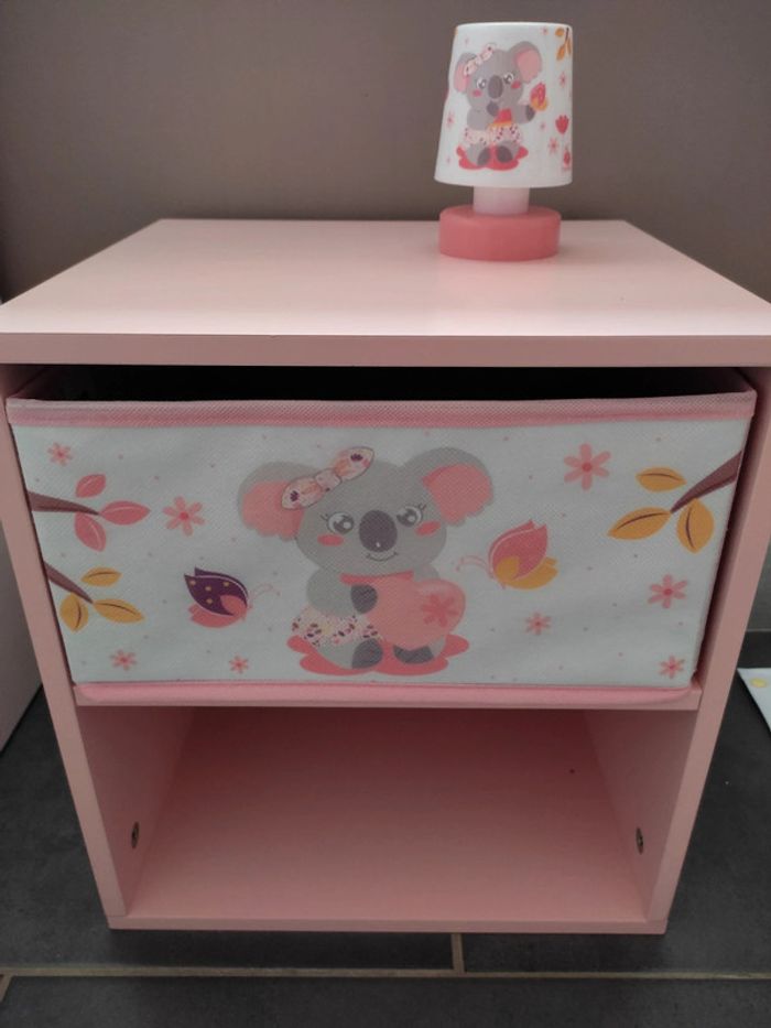 Table de chevet Cally Mimi Koala + veilleuse