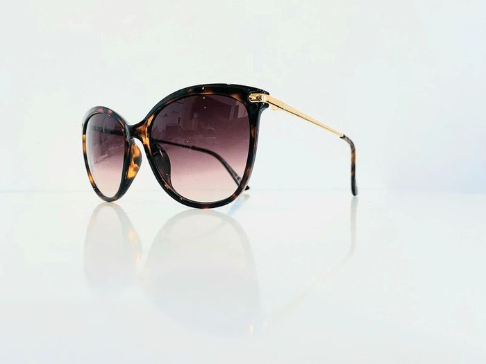 Lunette de soleil femme cats marron léopard verres dégradés uvprotection catégorie 3 - photo numéro 3