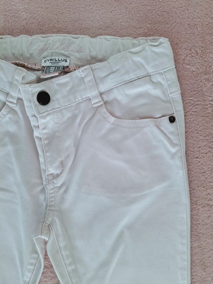 Pantalon skinny Cyrillus 9 ans rose très clair - photo numéro 2
