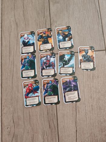 Lot de cartes Marvel Leclerc