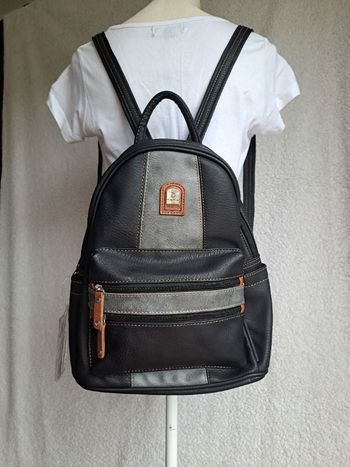Sac à dos femme noir et gris