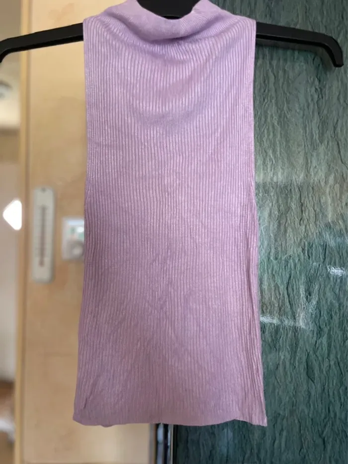 Haut sans manche mauve - photo numéro 3