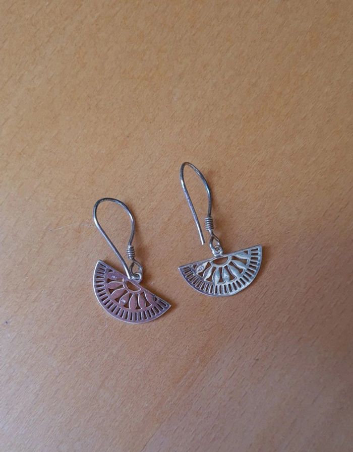 Boucles d'oreilles en argent - photo numéro 4