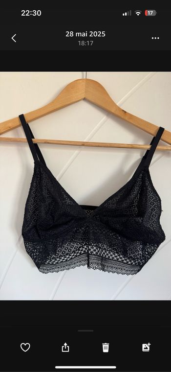 Soutien gorge à dentelle noir