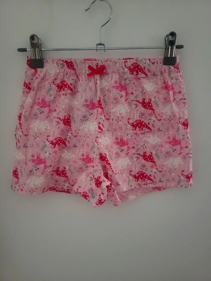 Short rose dinosaure Taille 8 ans