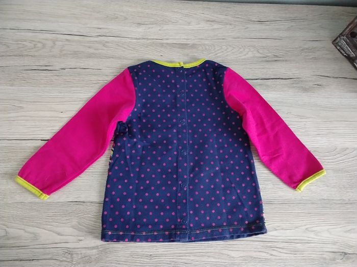 Tee-shirt manches longues floral 6 mois fille - photo numéro 3