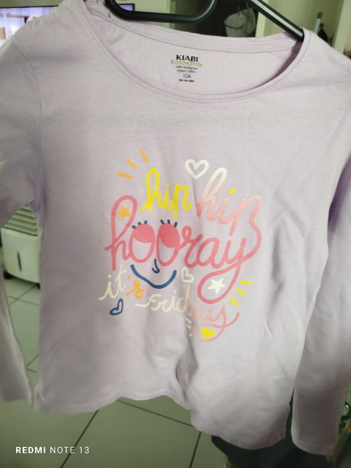 #kytie10ansfille. Tee-shirt manches longues taille 10 ans - photo numéro 2