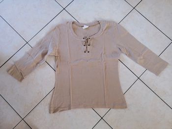 T shirt uni manche 3/4