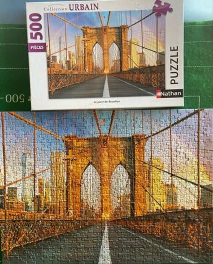 Puzzle Brooklyn bridge pont New-York 500 pièces complet - photo numéro 2