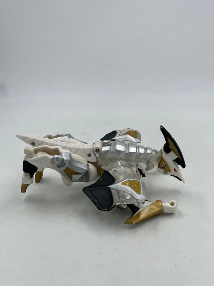 Figurine articulée Power Rangers Dino Thunder White Ranger Transforming Zord 7 pouce 2003 - photo numéro 4