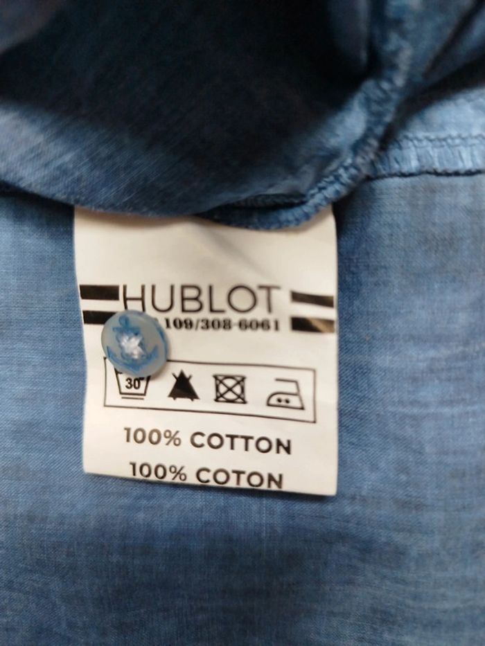 #chemise#bleue#sans manches - photo numéro 2