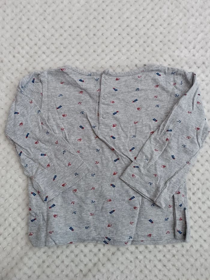 🔸T-shirt Gris Moussaillon – Mots d'Enfants 3 Ans🔸 - photo numéro 4