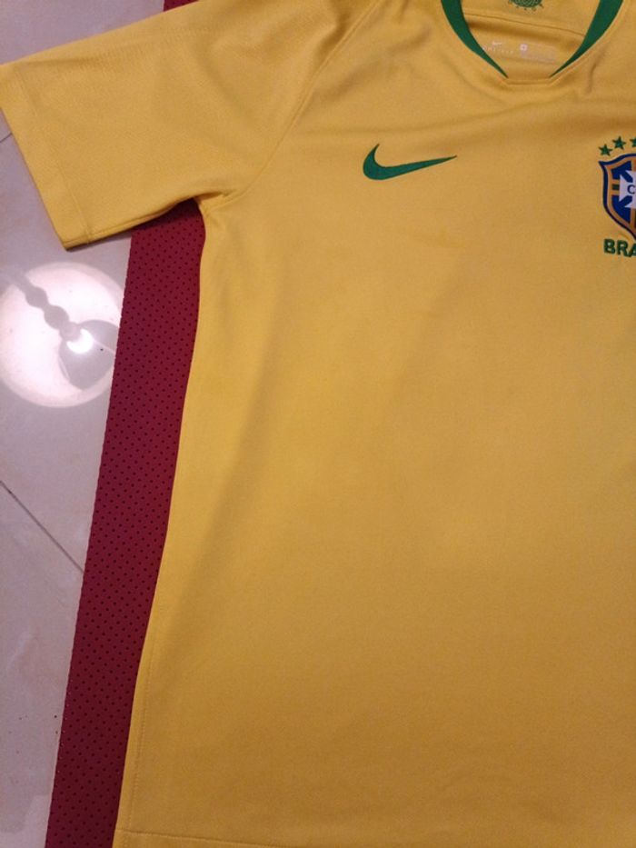 Maillot de foot Brésil, Nike Authentique Officiel taille Adulte S - photo numéro 3