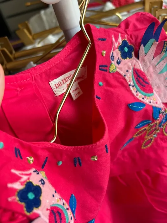 Superbe robe Du pareil au même taille 12 mois état neuf - photo numéro 4