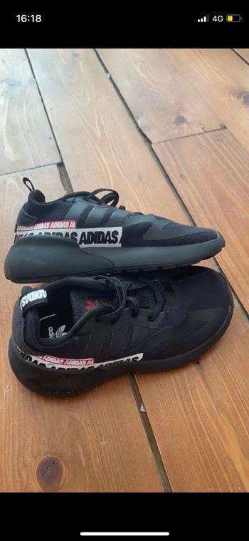 Basket noir adidas garçon