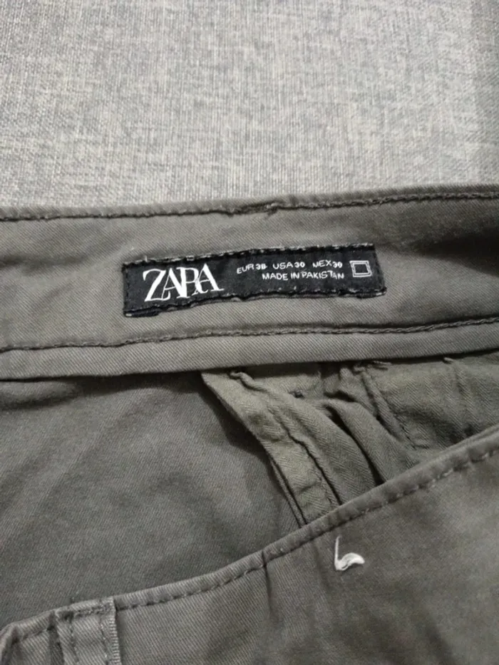 C63 chino gris Zara 38 - photo numéro 3
