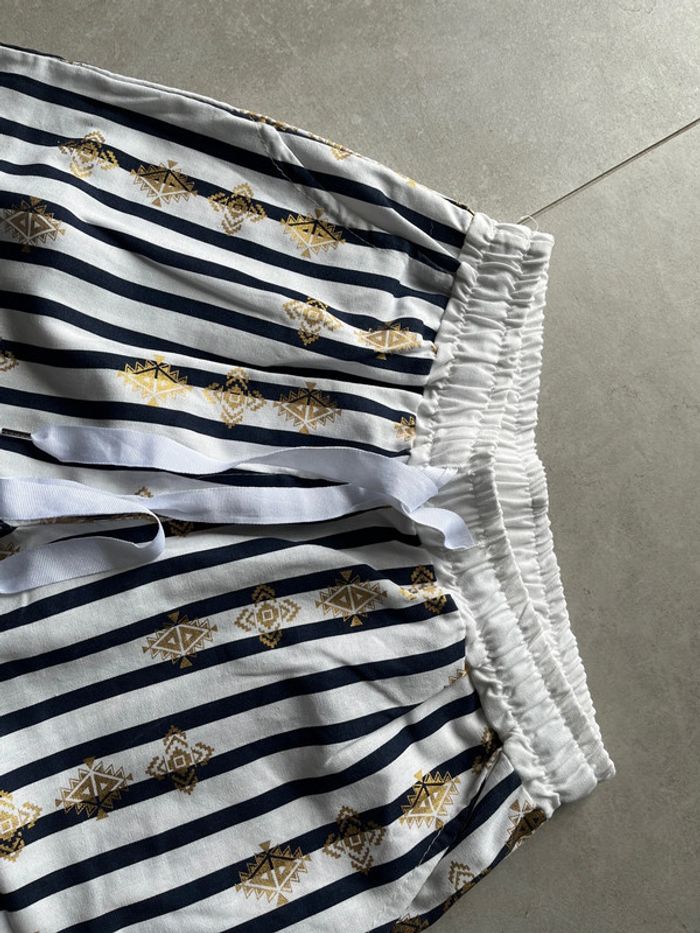 Pantalon lin à rayures - photo numéro 3