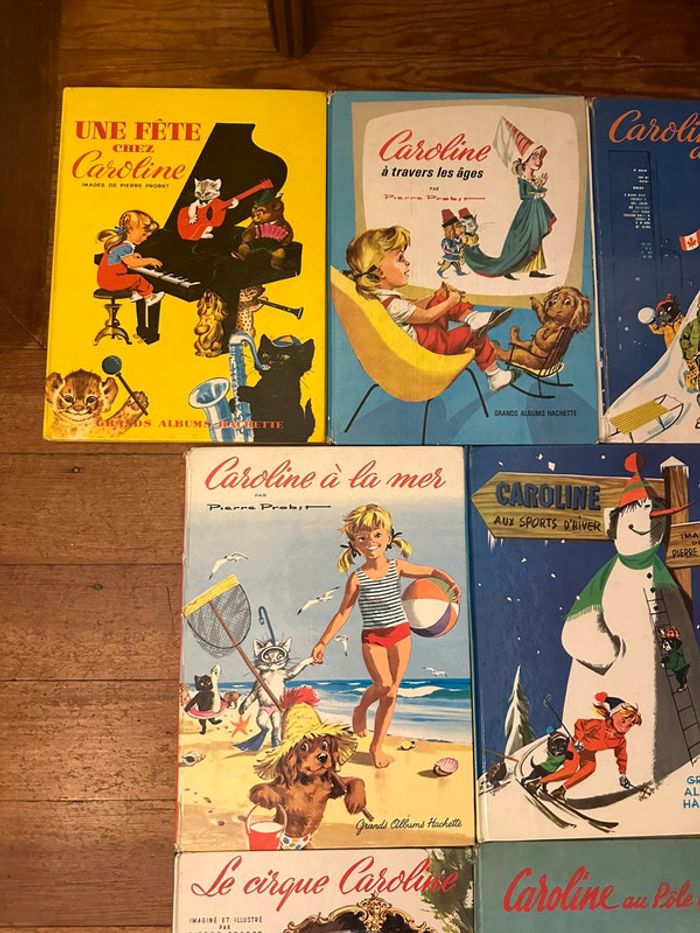 Lot de 10 Grands Albums anciens Caroline livres bd Hachette années 50-60-70 vintage - photo numéro 5