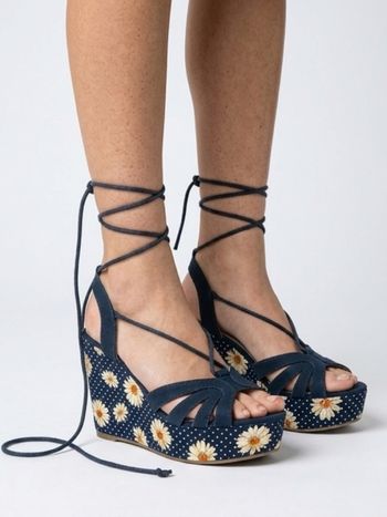 Sandales compensées 